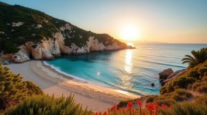 Plage de Cala Sarrada en Corse