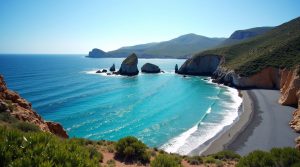 Plage de Nonza en Corse