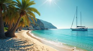Plage de Santa Giulia en Corse