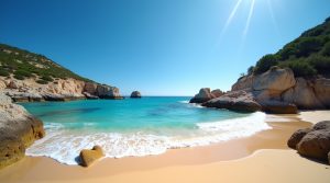 Plage de Stagnolu à Figari