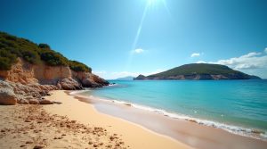 Plage de Tramulimacchia en Corse